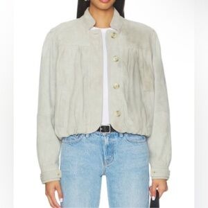 Free People x We The Free Nimbus Suede Jacket In Grey